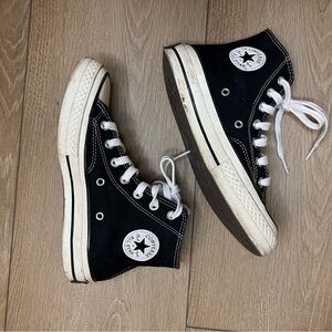 Converse Chuck 70 Vintage Canvas High 'Black' sneakers women’s sz 5